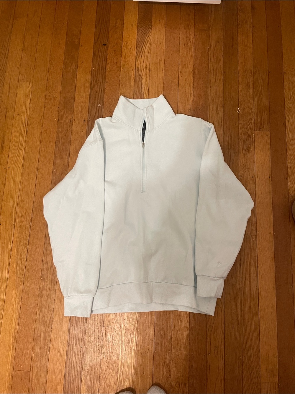 lululemon athletica Pale Blue Half-Zip Sweater